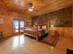 Medley Sunset Cove - Lower level king bedroom with deck access